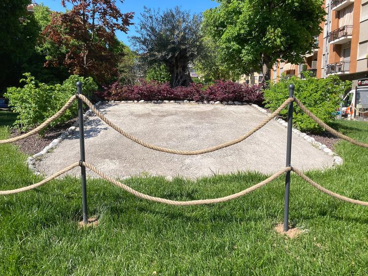 Recinzione in corda per giardinetti