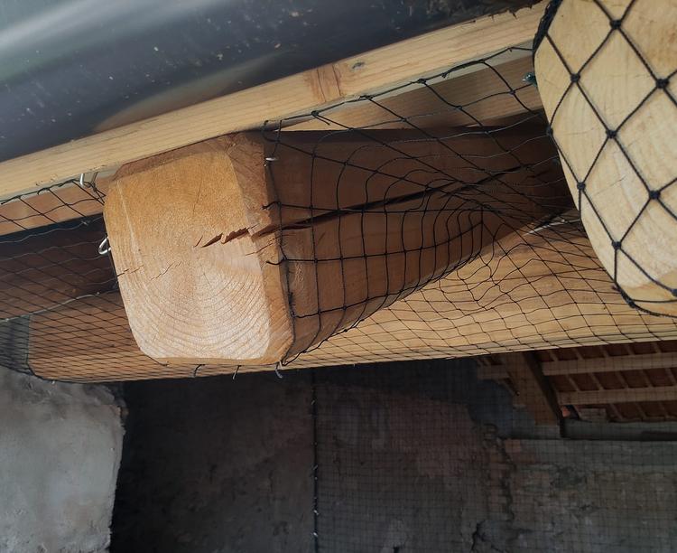 Rete di protezione per piccioni