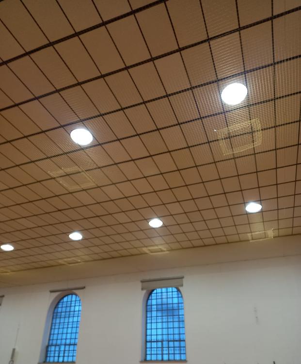 Protezione controsoffittatura palestra