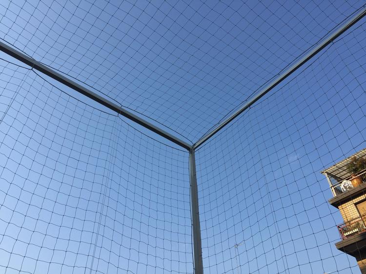 Recinzione alza / abbassa su terrazzo