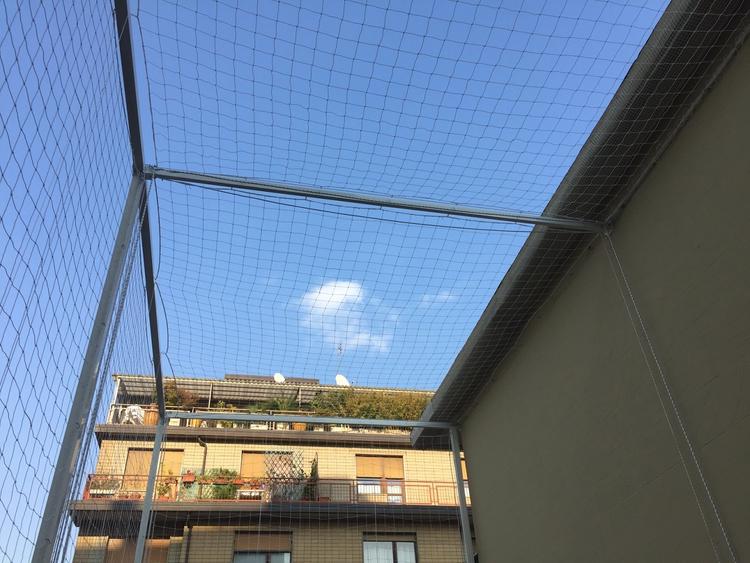 Recinzione alza / abbassa su terrazzo