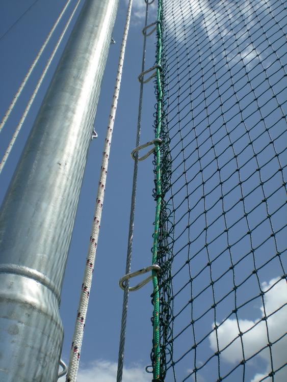 Rete protezione da golf sollevabile
