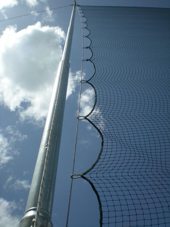 Rete protezione da golf sollevabile