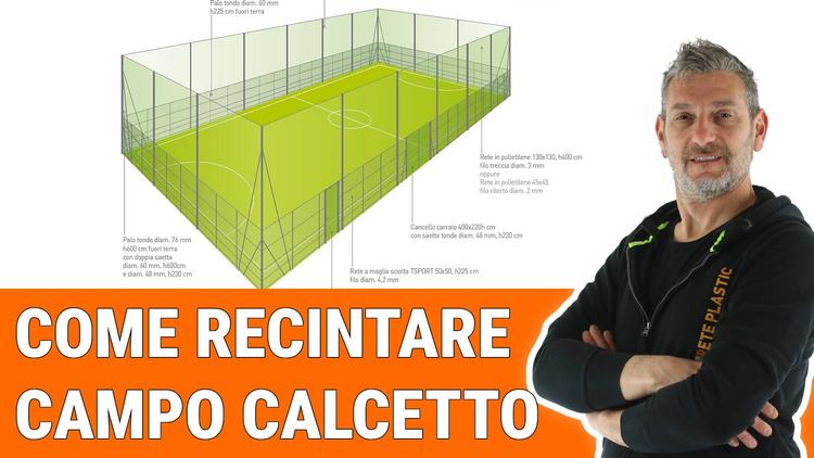 Nuovo video: Come recintare un campo da calcio a 5
