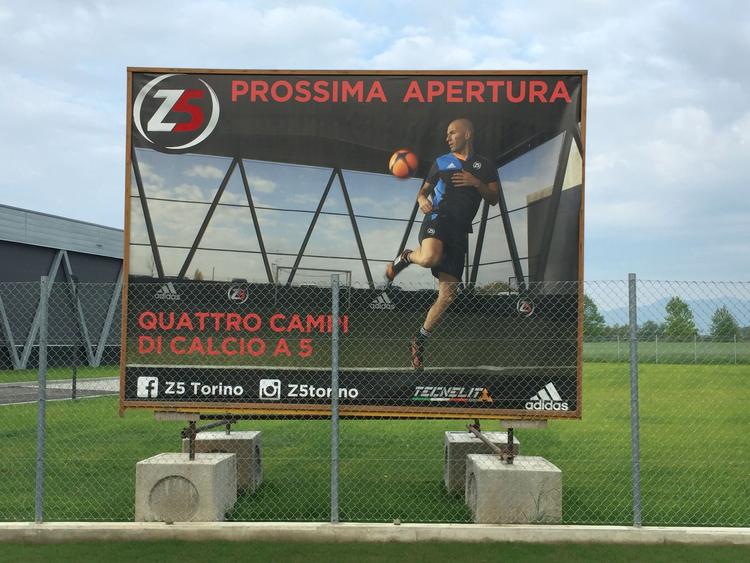 Recinzione perimetrale centro sportivo di Zidane