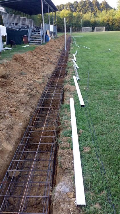 Recinzione a norma impianto sportivo di Solero