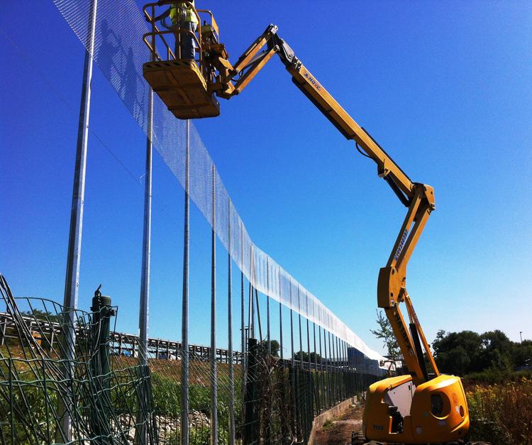 Recinzione di protezione campo nomadi Borgaro