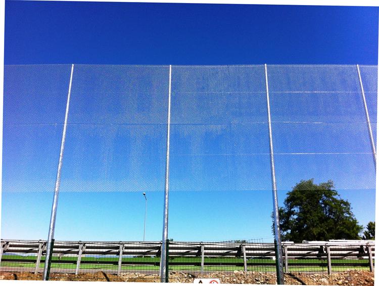 Recinzione di protezione campo nomadi Borgaro