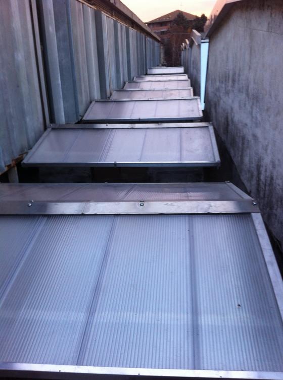 Rifacimento lucernari in policarbonato