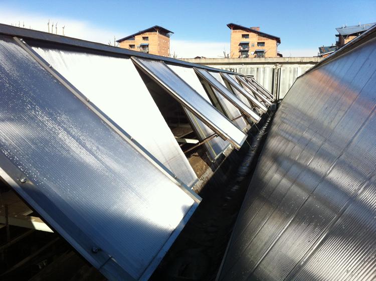 Rifacimento lucernari in policarbonato