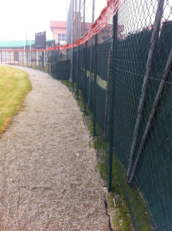 Recinzione sollevabile campo soft ball