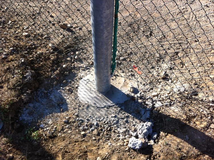 Recinzione sollevabile campo soft ball