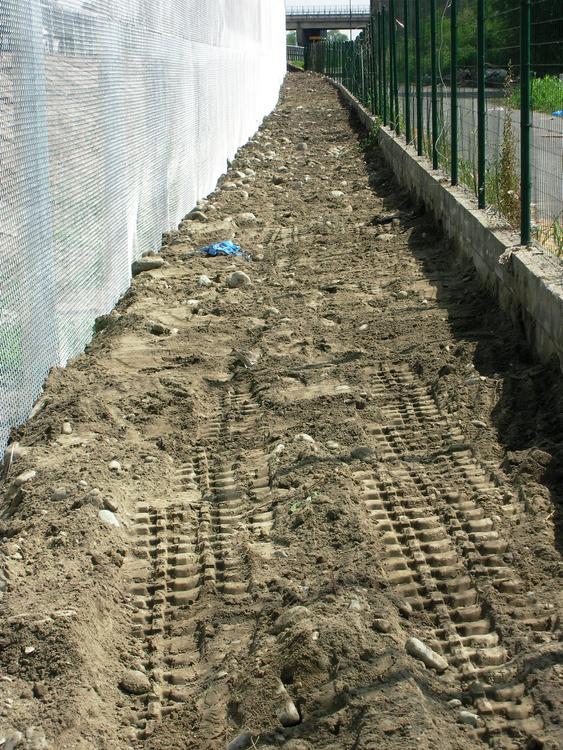 Recinzione di protezione campo nomadi Borgaro