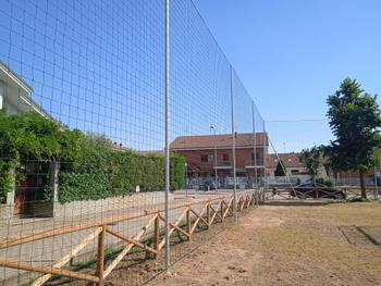 Recinzione parapalloni per area pubblica