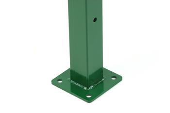 Palo P-Quadro con piastra verde: Il palo per la recinzione Panopro