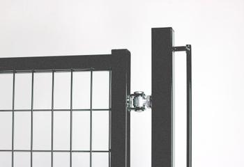 Cancello Base grigio 2 ante: Il cancello completo da giardino