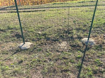 Interramento recinzione esistente